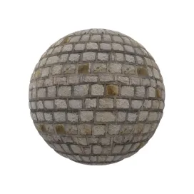 Stone brick pavement 3